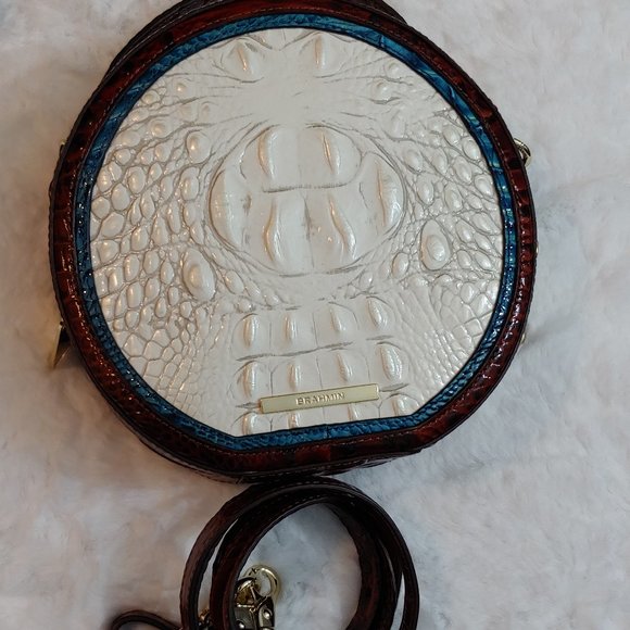 Host Pick BRAHMIN AMELIA CROC EMBOSSED CROSSBODY - Picture 7 of 17